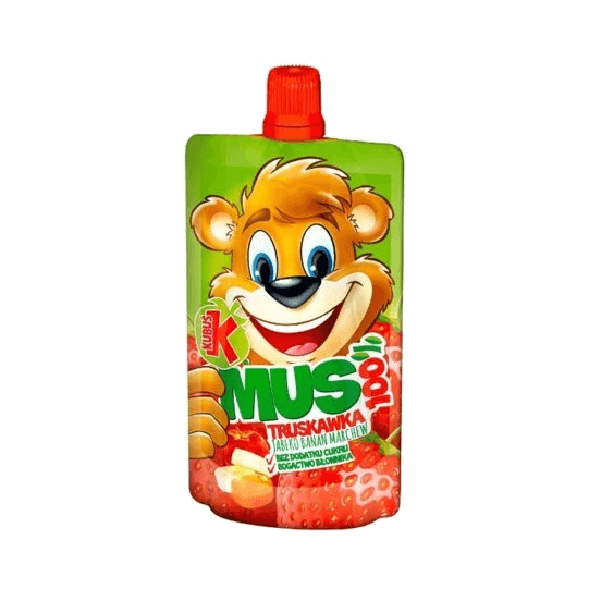 KUBUŚ MUS 100% BANAN-JABŁKO 100G