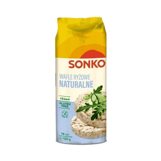 SONKO WAFLE RYŻOWE NATURALNE 130G