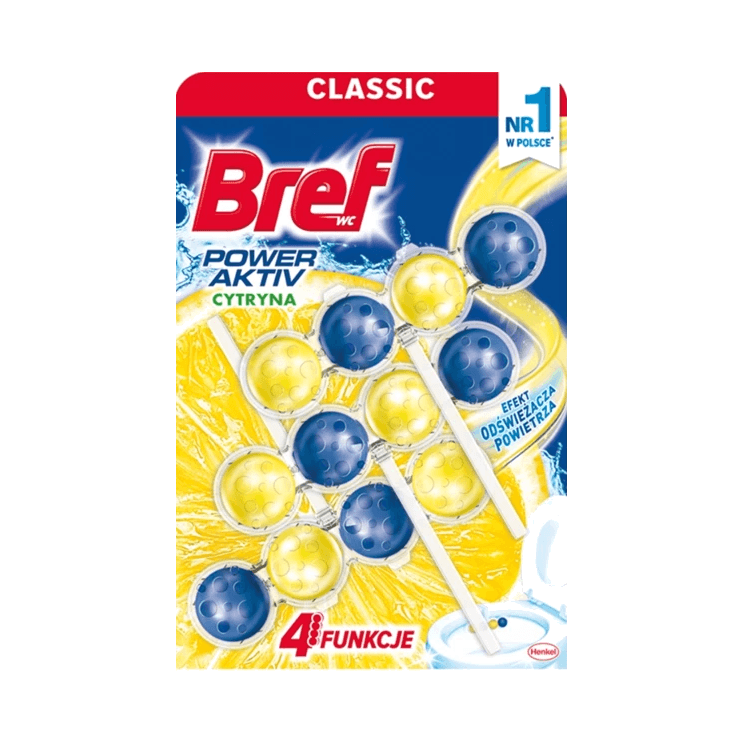BREF WC POWER ACTIV LEMON 3PA