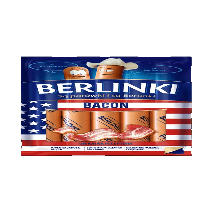 MORLINY BERLINKI BACON 250G