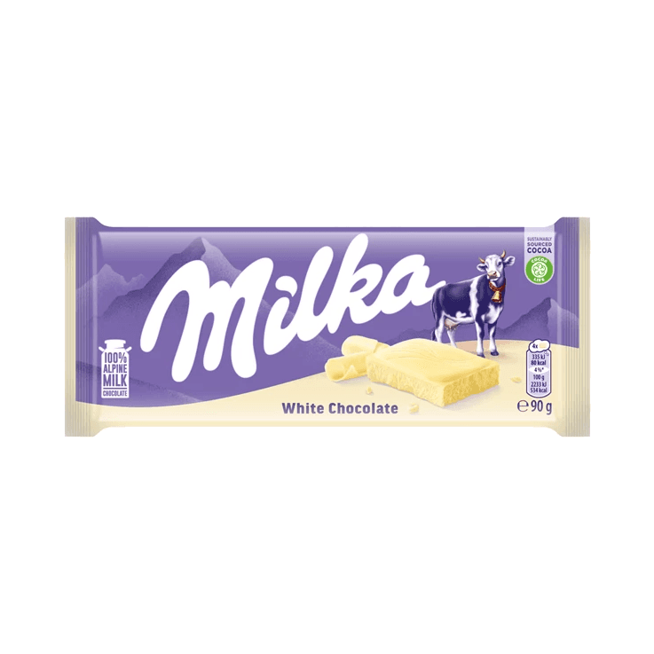 MILKA CZEKOLADA WHITE CHOCOLATE 90G