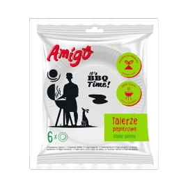 AMIGO TALERZE PAPIEROWE /6SZT