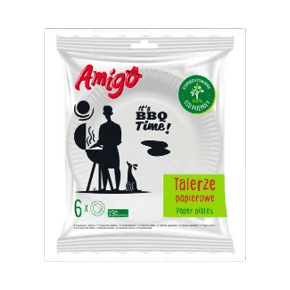 AMIGO TALERZE PAPIEROWE DUŻE E