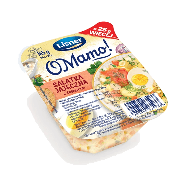 LISNER SAŁATKA JAJECZNA Z ŁOSOSIEM