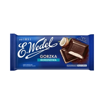 WEDEL CZEKOLADA GORZKA KOKOS 00G