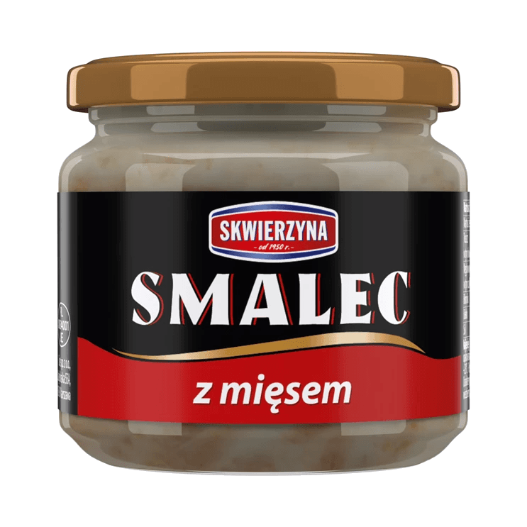 SKWIERZYNA SMALEC Z MIĘSEM W SŁOIKU