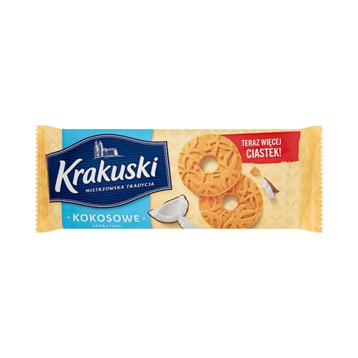 KRAKUSKI HERBATNIKI KOKOSOWE 168G