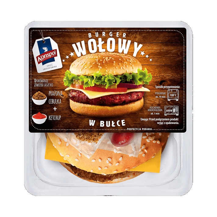 KONSPOL CHEESEBURGER WIEPRZOWY 320