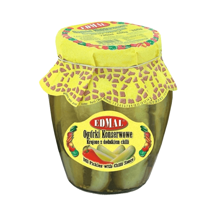 EDMAL OGÓRKI KONSERWOWE CHILLI 655G