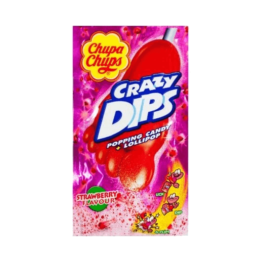CHUPA CHUPS LIZ.CRAZY DIPS STRAW.14G