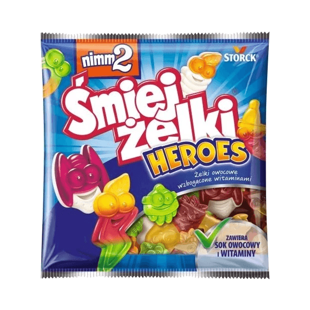 NIMM2 ŻELKI ŚMIEJŻELKI HEROES 90G