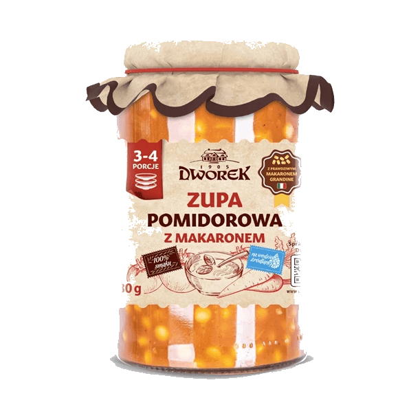 DWOREK ZUPA POMIDOROWA Z MAKARONEM