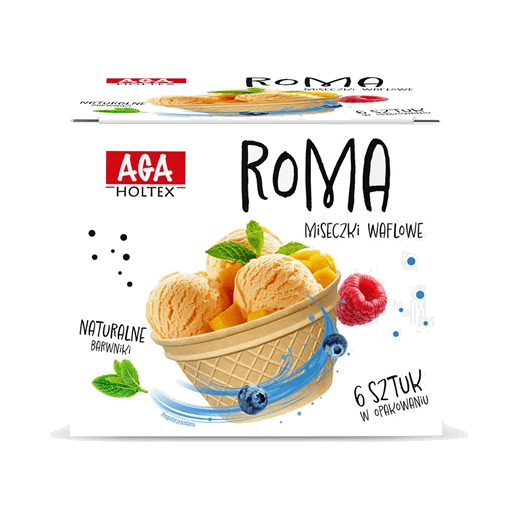 CORNETTI ROMA MISECZKI WAFLOWE 70G