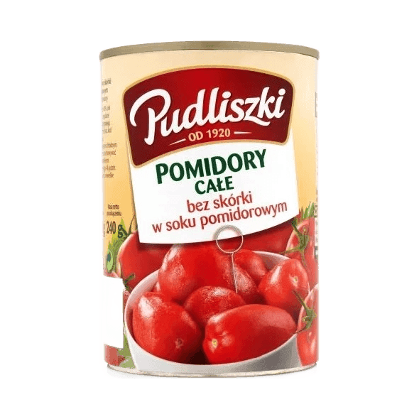 PUDLISZKI POMIDORY CAŁE W SOKU POMID