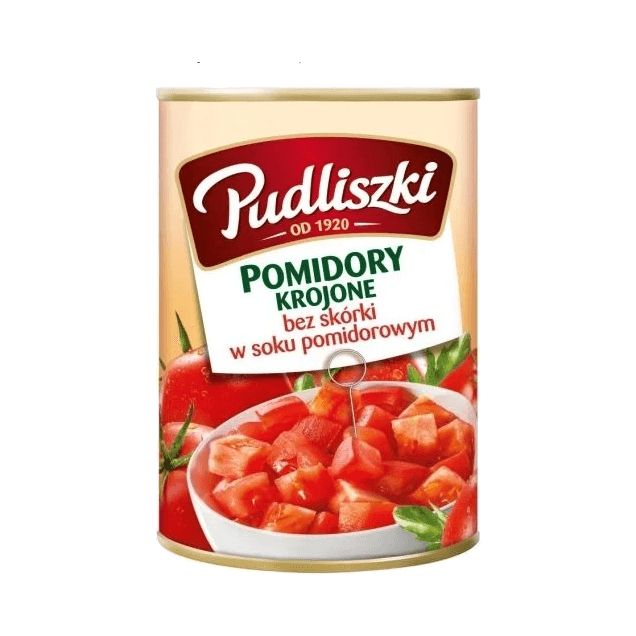 PUDLISZKI POMIDORY KROJONE PUSZ 400G
