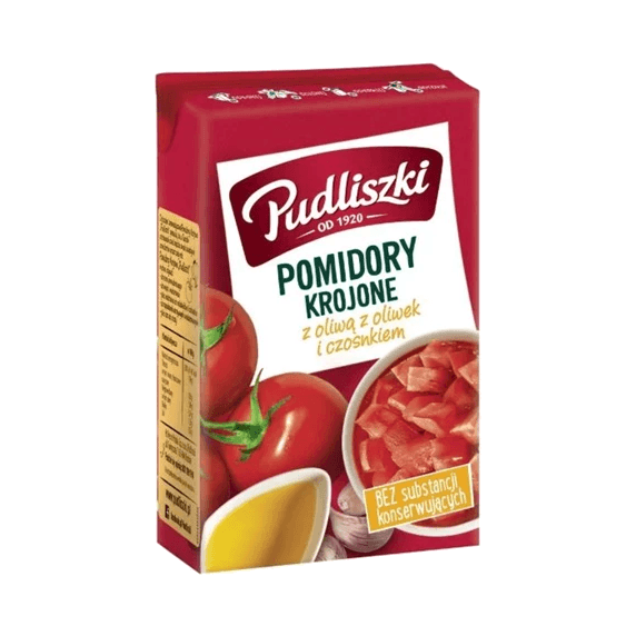 PUDLISZKI POMIDORY KROJONE Z OLIWĄ I