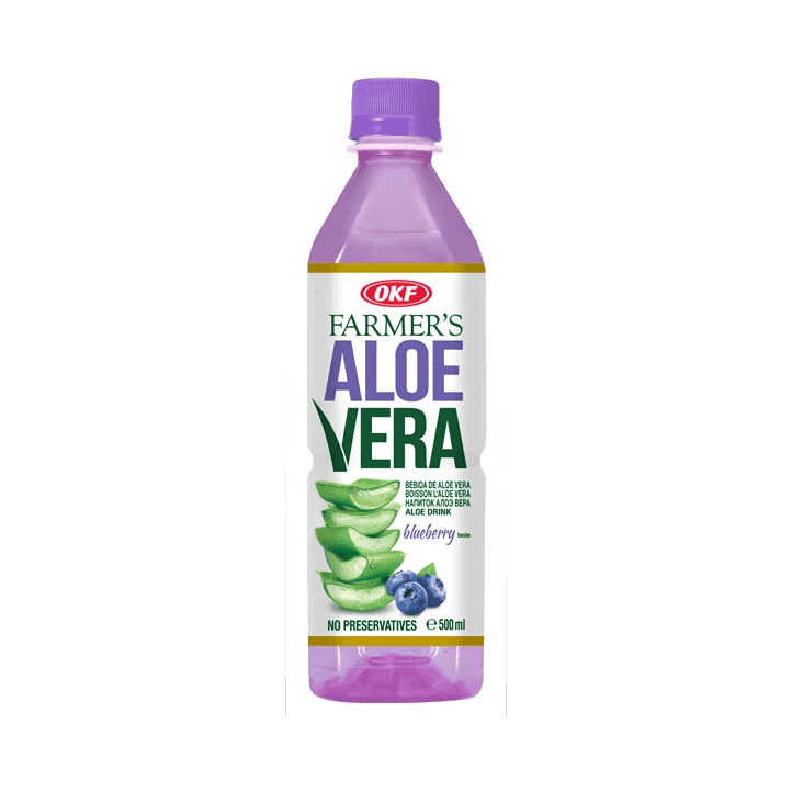 OKF FARMER'S ALOE VERA BLUEBER 500ML