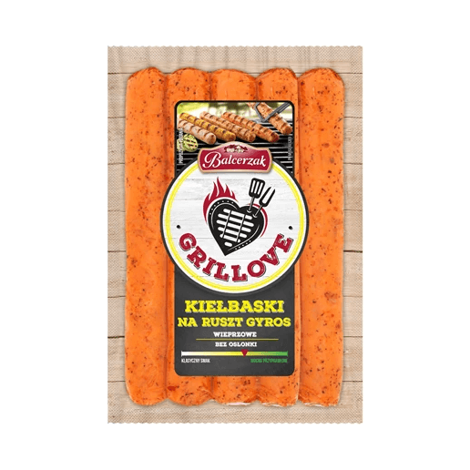 BALCERZAK KIEŁBASKI NA RUSZT Z GYROS