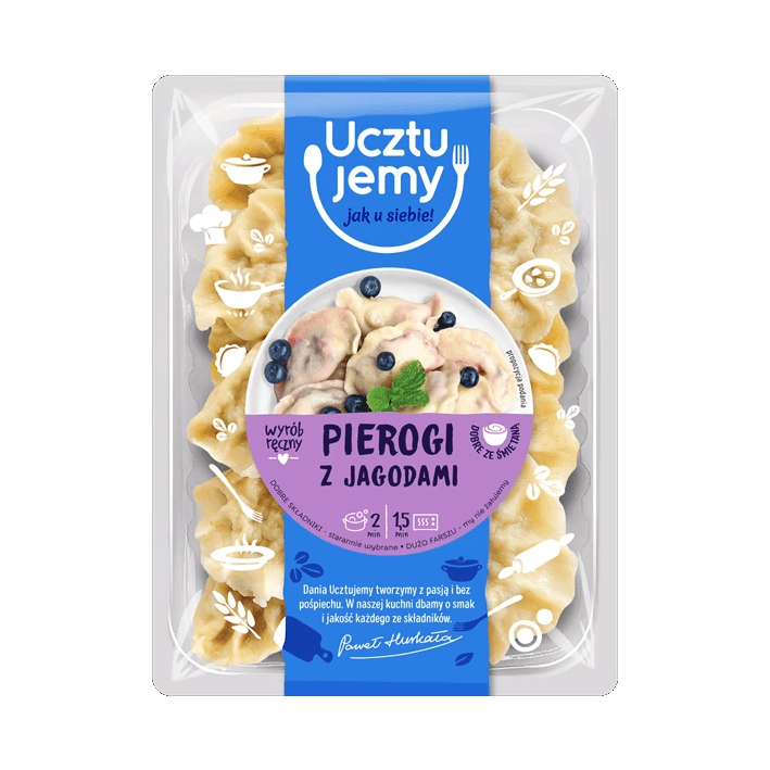 UCZTUJEMY PIEROGI Z JAGODAMI 400G