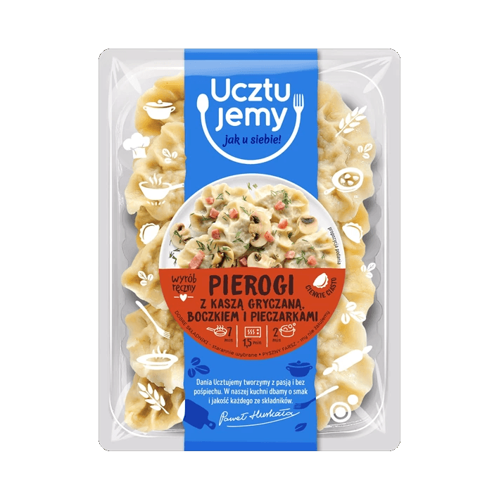 UCZTUJEMY PIEROGI Z KASZ, BOCZ, PIEC