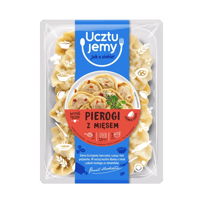 UCZTUJEMY PIEROGI Z MIĘSEM 400G