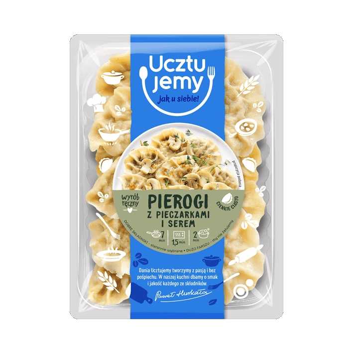 UCZTUJEMY PIEROGI Z SEREM I PIECZARK