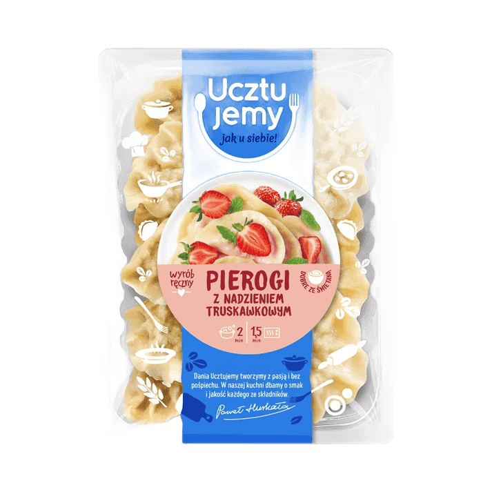 UCZTUJEMY PIEROGI Z TRUSKAWKAMI 400G