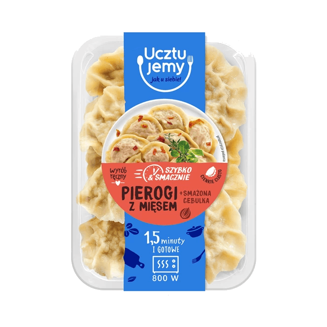 UCZTUJEMY PIEROGI Z MIĘSEM I OKRASĄ