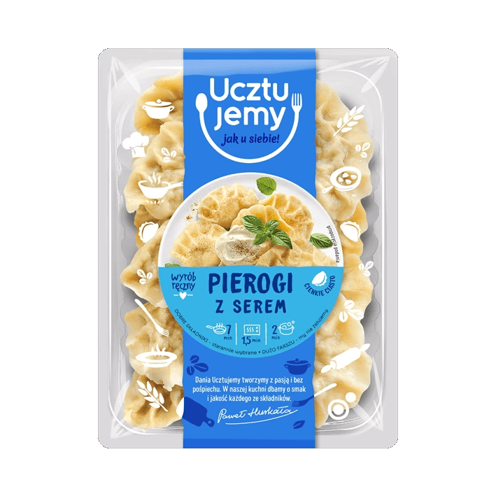UCZTUJEMY PIEROGI Z SEREM 400G