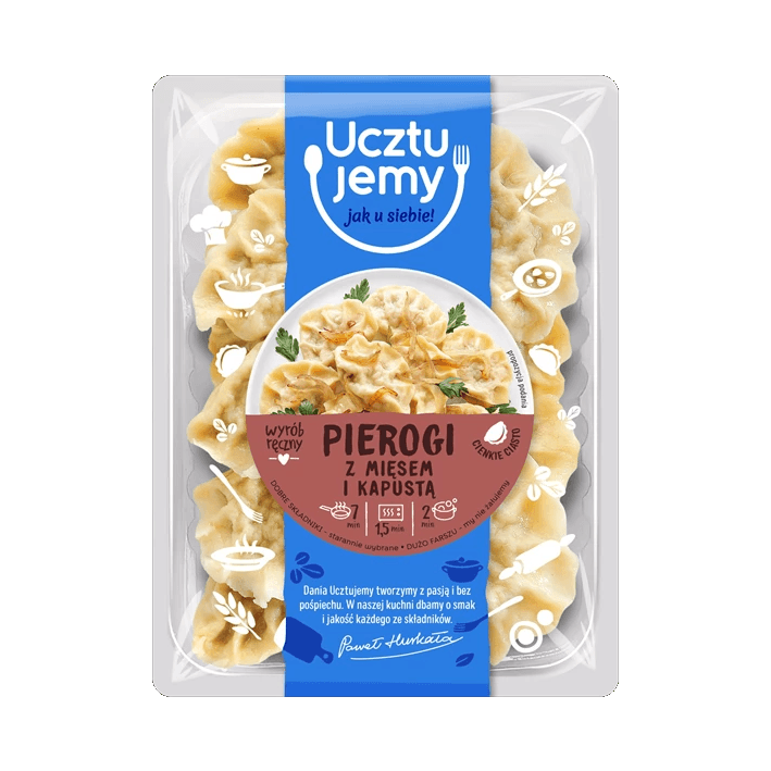 UCZTUJEMY PIEROGI Z KAPUSTĄ I MIĘSEM