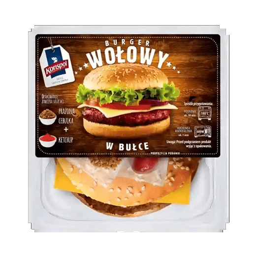 KONSPOL BURGER WOŁOWY W BUŁCE 170