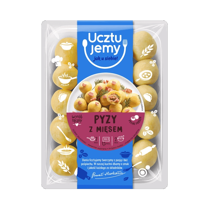 UCZTUJEMY PYZY Z MIĘSEM 400G