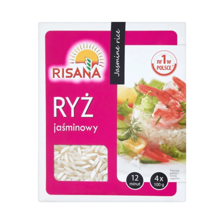 SONKO-RISANA RYŻ JAŚMINOWY 4*100G