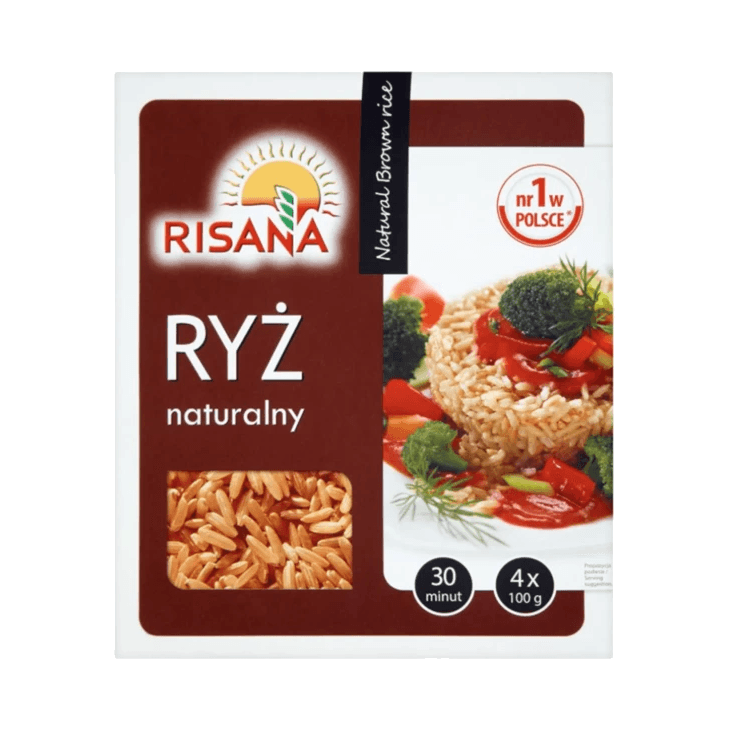 SONKO-RISANA RYŻ NATURALNY 4X100G