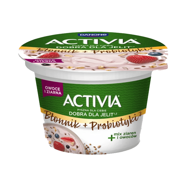 DANONE ACTIVIA OWOCE ZIARNA 170G