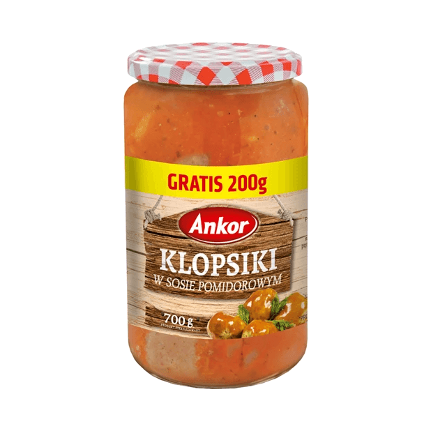 ANKOR KLOPSIKI SOS POMIDOROWY 700G