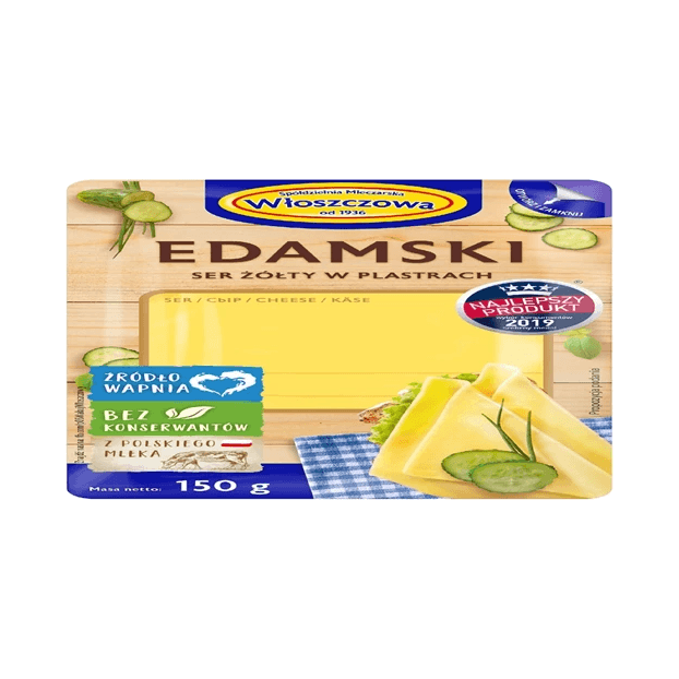 WŁOSZCZOWA PLASTRY 150G EDAMSKI