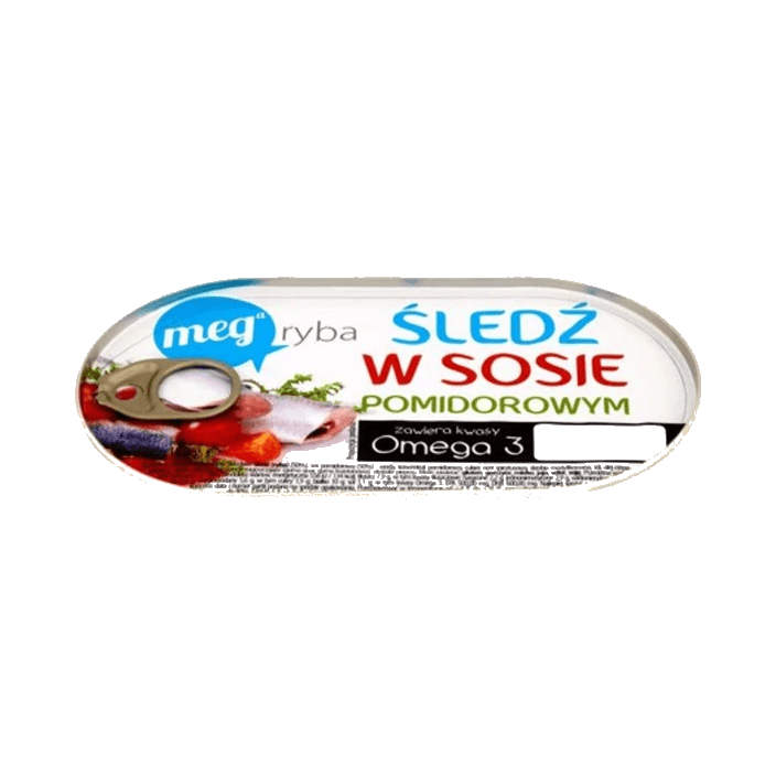 MEGA RYBA ŚLEDŹ W SOSIE POMIDOROWYM