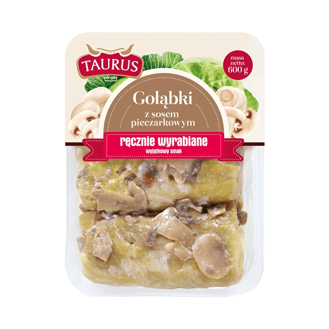 TAURUS GOŁĄBKI SOS PIECZARKOWY 600G