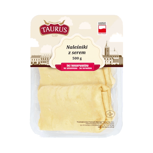 TAURUS NALEŚNIKI Z SEREM 500G