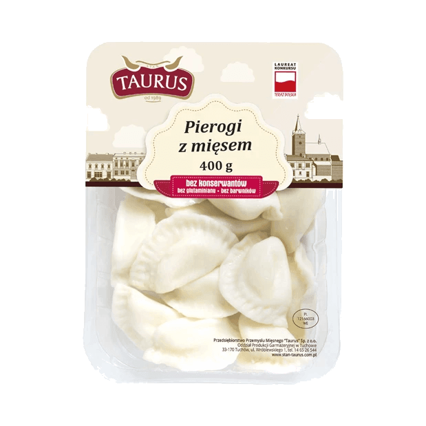 TAURUS PIEROGI Z MIĘSEM PILZNEŃ 400G