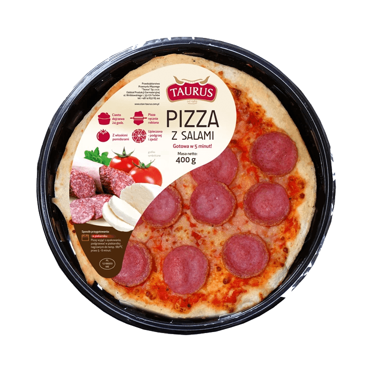 TAURUS PIZZA Z SALAMI 400G