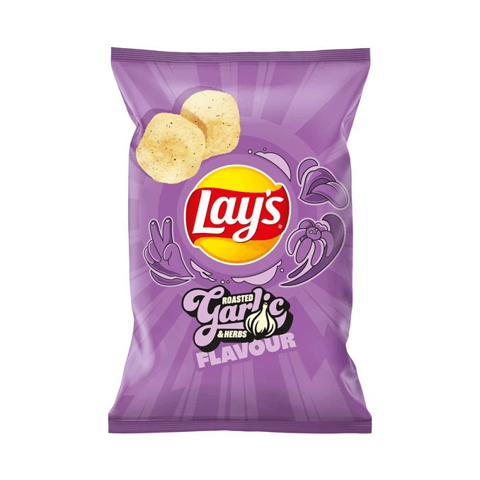 LAYS 5591 ROASTED GARLIC HERBS 130G