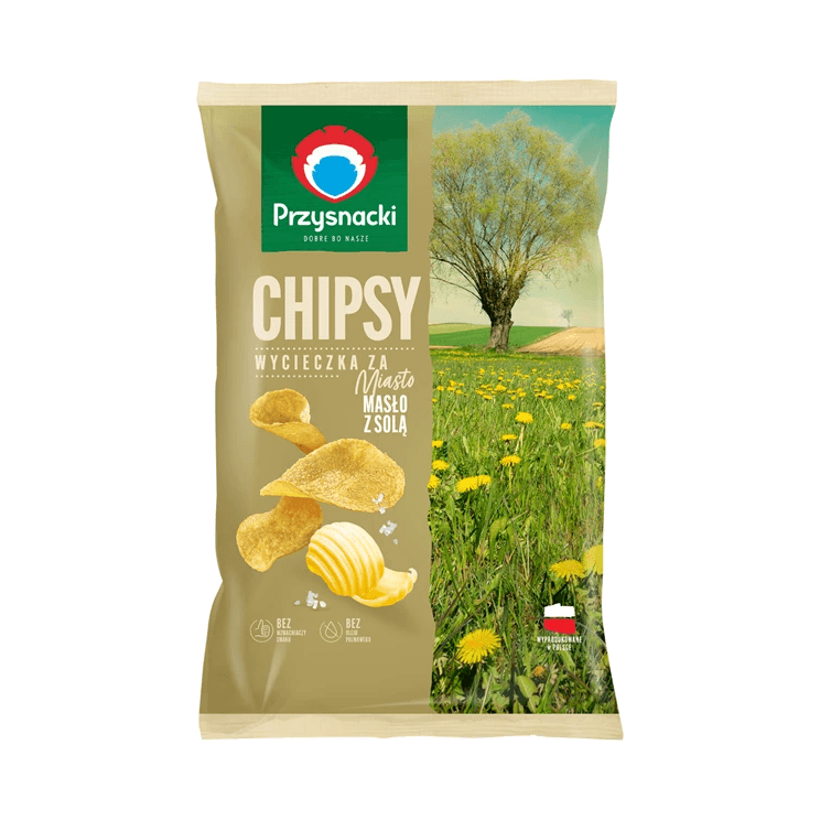 PRZYSNACKI CHIPSY.MASŁO Z SÓLĄ 130G