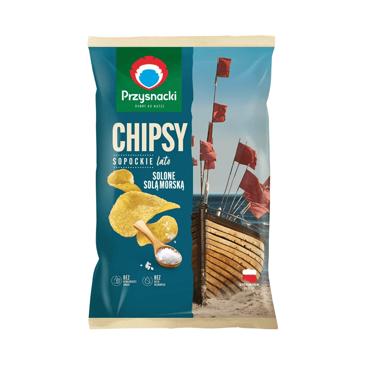 PRZYSNACKI CHIPSY.SÓL MORSKA 130G