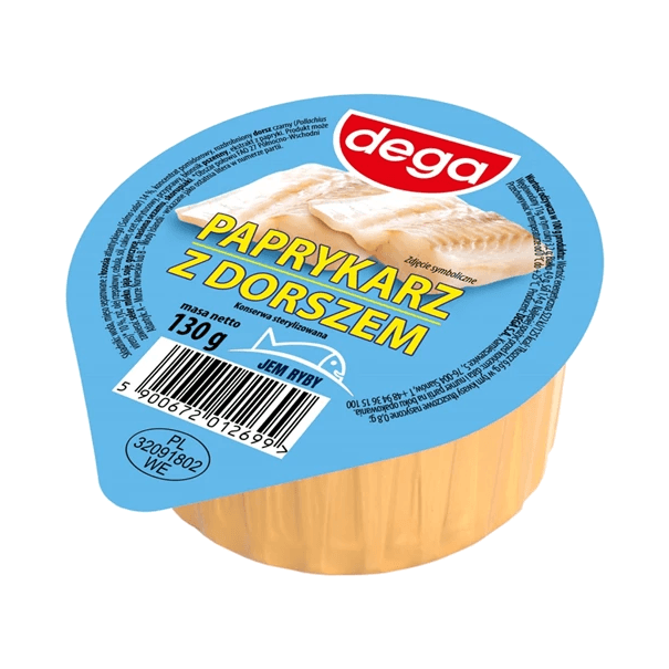 DEGA PAPRYKARZ Z DORSZEM 130G