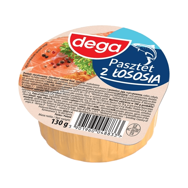 DEGA PASZTET Z ŁOSOSIEM 130G