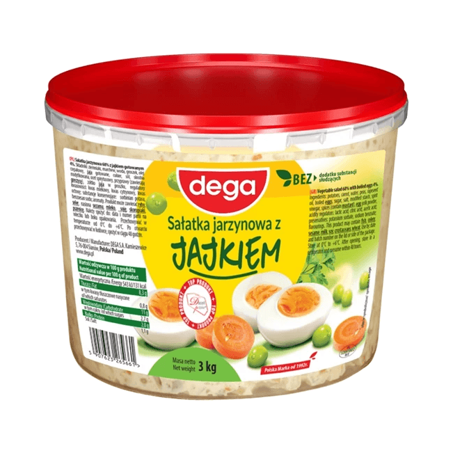 DEGA SAŁATKA JARZYNOWA Z JAJKIEM 3KG