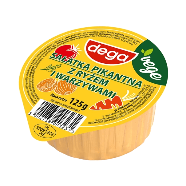 DEGA SAŁATKA PIKANT Z RYŻEM I WARZY