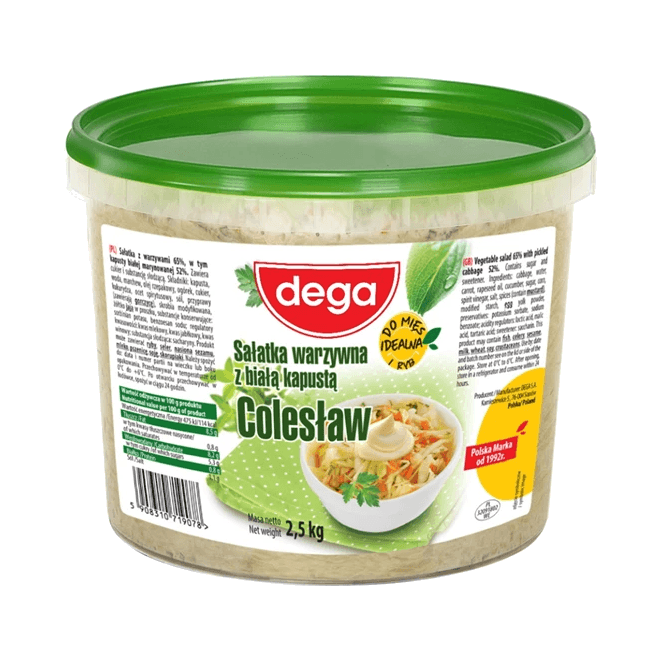 DEGA SAŁATKA WARZYWNA COLESŁAW 2,5KG